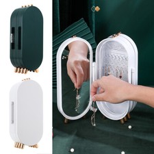 Folding Jewellery Display Stand Box Earring Necklace Organiser Holder Storage