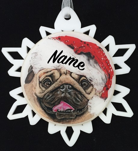 Santa pug dog christmas - santa,