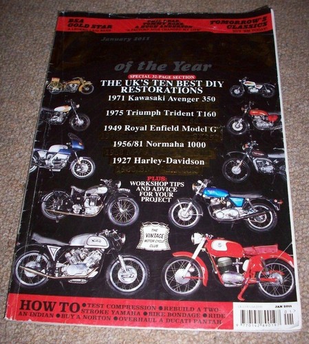 Classic bike jan 2011 - bsa, gold
