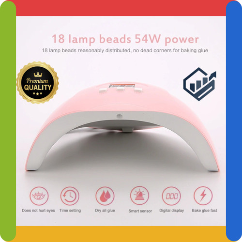 54w 18led nail polish - uv,