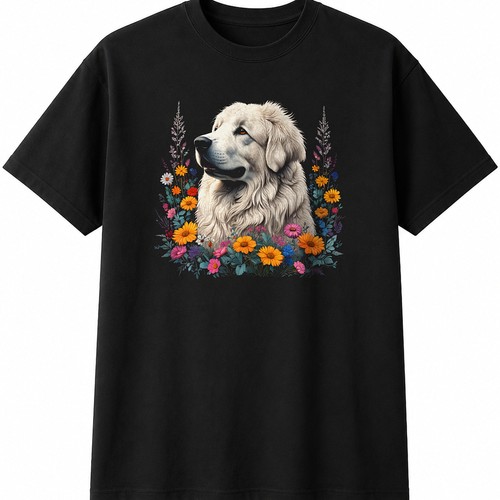 Detailed pyrenean mountain dog - detailed,