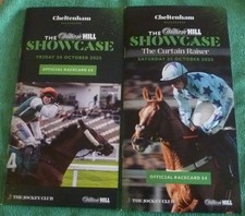 (2) 24 +25,/10/25. CHELTENHAM RACE CARDS THE SHOWCASE MEETTING -