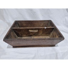 Antique wooden Cutlery / cleaning / tool caddy Country housing retro set prop