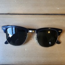RayBan Clubmaster B&L bausch & lomb original vintage Black Gold with case 80s