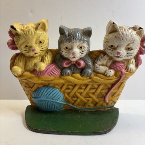 Vintage cast iron - cast, doorstop
