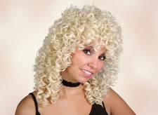 Blonde glamour ringlets wig - blonde,
