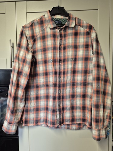 Men coral pink check - pink,