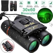 2025 NEW Military Army 30x60 Clear Mini Portable Binoculars Goggles Hunting Case