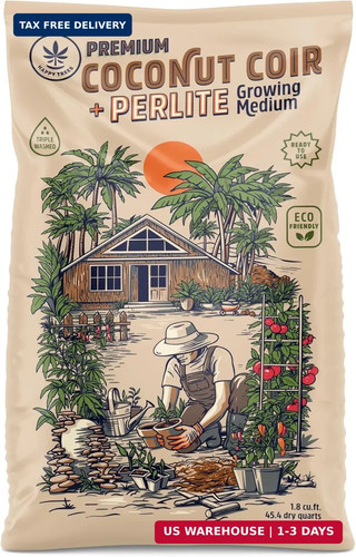 Coco coir and perlite growing - and,