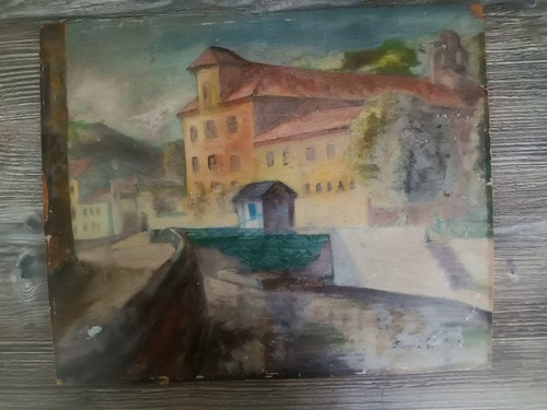 Late 20th century signed oil - late,
