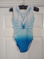 Girls Milano Leotard, Sky Blue, UK Size 36. AGE 13/15