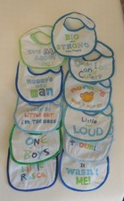 TU 11 x White/Blue/Green Boys Bibs Bundle