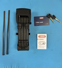 ABUS Bordo Granit XPlus 6500K 120cm Folding Lock Sold Secure Gold SH Bracket