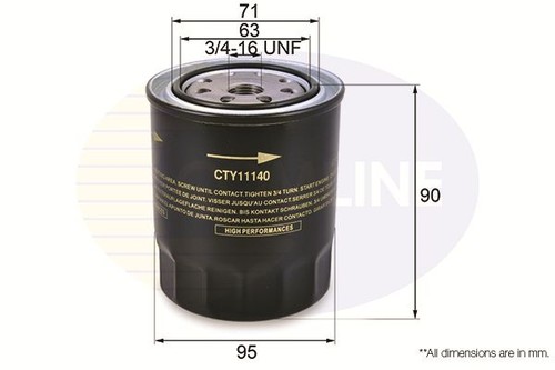 Comline engine oil filter - engine,