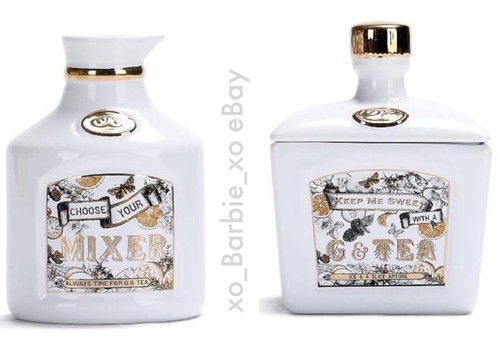 Gin suger canister - gin, ceramic