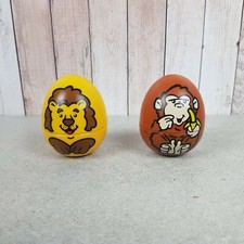 Vintage Lot of Hasbro Weebles 1995 Toys Zoo Animals Monkey & Lion 