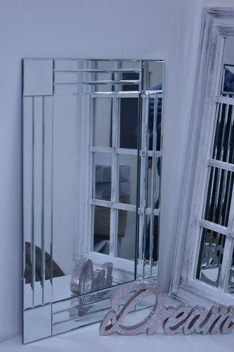 Large wall mirror bevelled - wall,
