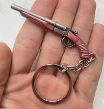 Mini Sawn-Off Shotgun Gun Keyring Premium Keychain Gift UK