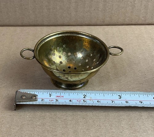 Vintage colander dolls size - colander,
