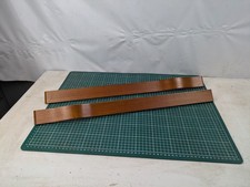 2x Vintage 62cm Long Wooden Drawer Or Cupboard Handles Teak Mid Century Troeds 