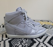 Womens Nike Dunk Sky High Hi Cut out Prm Wedge Trainers size 3.5 EU 36.5 Rare 