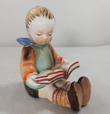 Antique Bookworm Boy Porcelain
