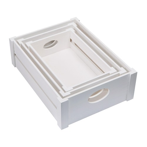 White brown wooden apple - white/brown,
