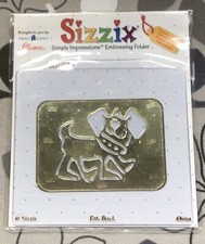 Sizzix Dog Simple Expressions Embossing Folder Crafting Card Making New 