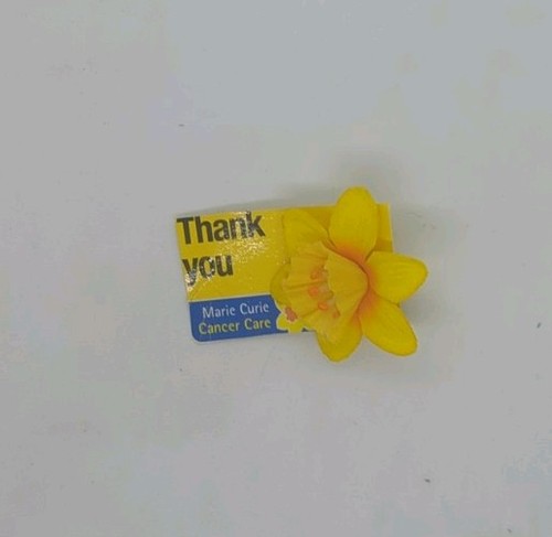 Marie curie daffodil lapel pin - curie,