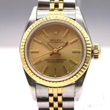 Ladies Rolex Watch Oyster Perpetual 26mm steel gold full set 1 year warranty