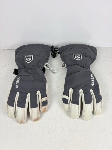 Hestra ski gloves size gray - ski,