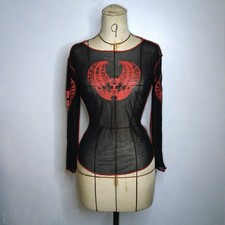 Y2K cyber goth Dark Star black