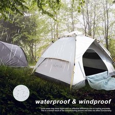 3 Man Pop Up Camping Tent Waterproof 4 Season Dome Easy Setup for Hiking