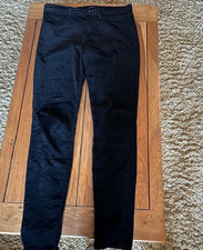 J Brand Black Velvet Super Skinny Stretch Jeans Size 29