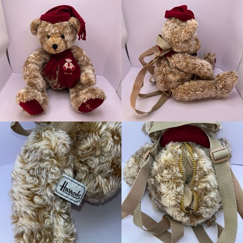Harrods teddy bear backpack - teddy,