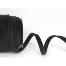10mm Wide Black Velvet Piping