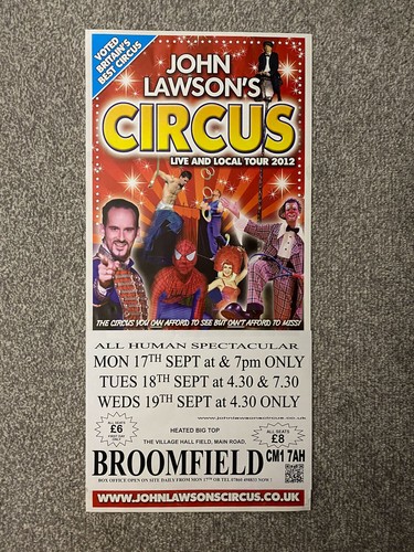 John lawson circus poster - lawson's,