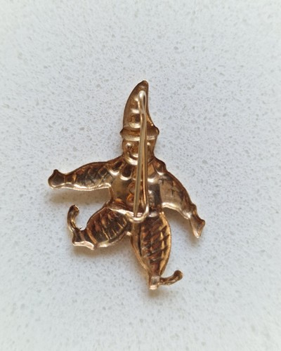 9ct gold pendants clown and - gold,