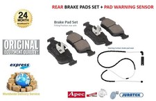 REAR AXLE BRAKE PADS SET + SENSOR for ROVER 75 Tourer 2.0 CDTi 2003-2005