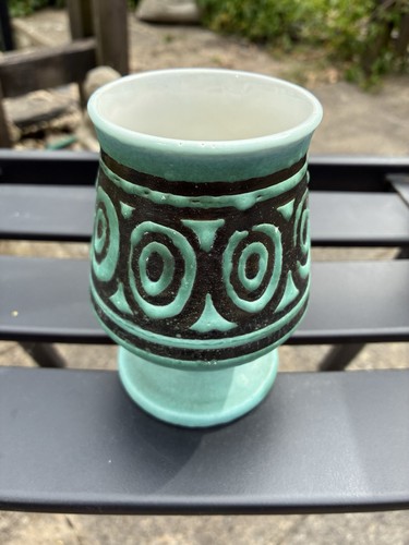 Vintage studio pottery chalice - vintage,