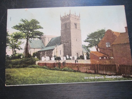 Postcard cleethorpes old clee - cleethorpes,,