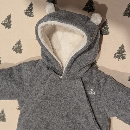 Baby gap gray fleece sherpa - gap,