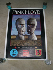 GENUINE ORIGINAL VINTAGE 1990s PINK FLOYD 1994 THE DIVISION BELL POSTER