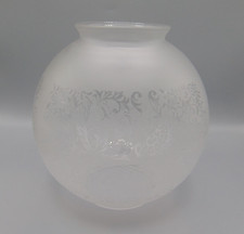 ANTIQUE FLORAL ETCHED GLASS