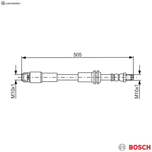 Brake hose 987 481 - brake,