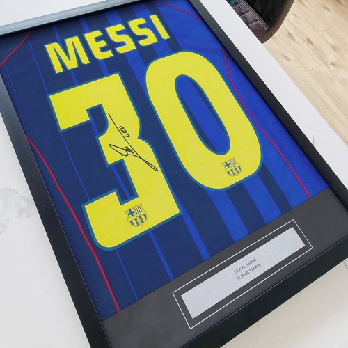 Lionel messi signed print - messi,