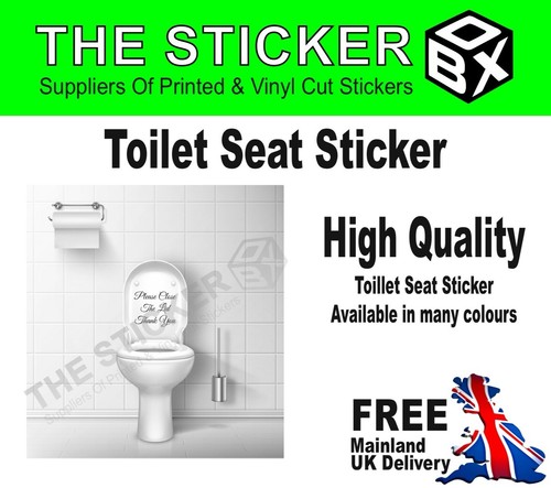 Toilet seat sticker - seat,