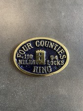 4 Counties Brass Canal Plaque