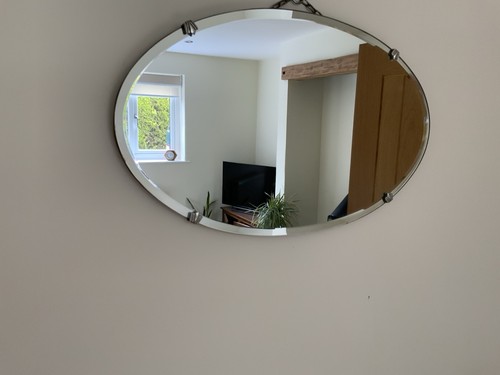 Vintage oval bevelled - oval,