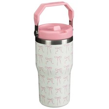 Kids Bows Printed Hydrate Double Wall Drinking Tumbler With Flip Straw 550ml